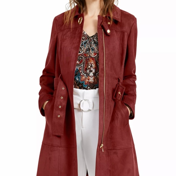 Faux Suede Trench Coat | Poshmark